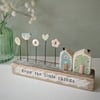 Little Wooden Houses with Clay & Button Garden 'Enjoy the little things'