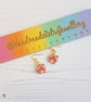 Gingerbread house Modern earrings - Image 4
