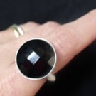 Large Black Onyx Ring – Handmade Sterling Silver Statement Jewellery