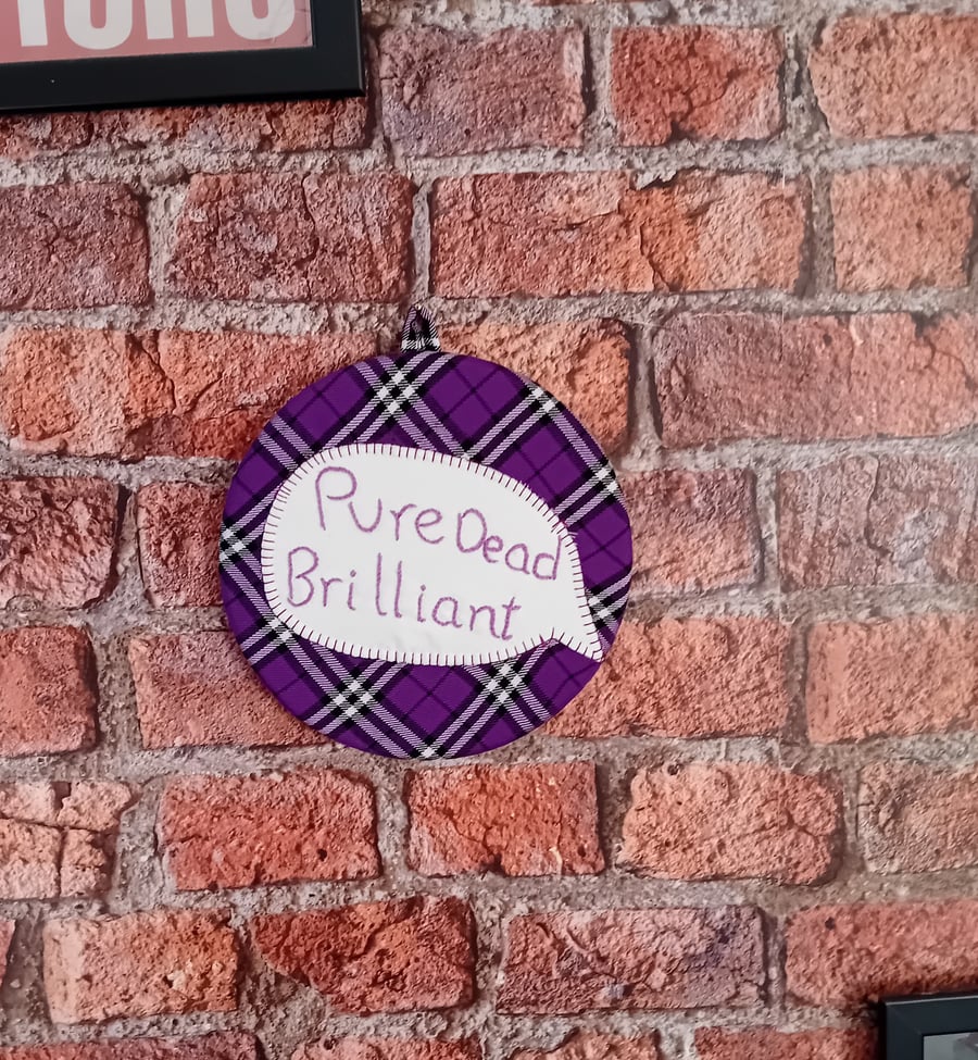 Pure Dead Brilliant Tartan Wall Hangings - The Perfect Pop of Colour!