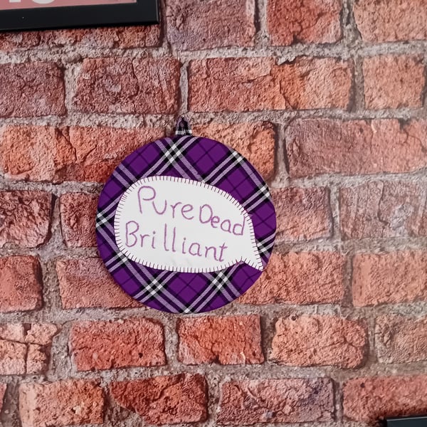 Pure Dead Brilliant Tartan Wall Hangings - The Perfect Pop of Colour!