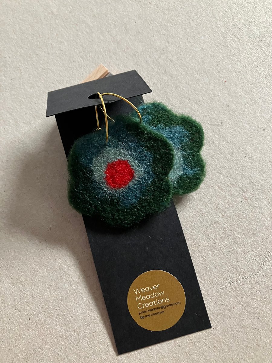 Boho Bold Retro Flower Earrings