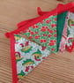Handmade Christmas mini bunting in a red green colourway. - Image 3