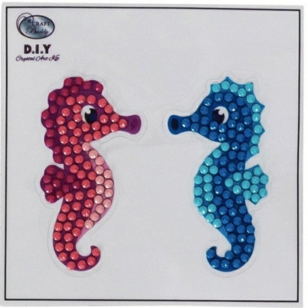 Seahorse motif craft buddy crystal art sticker 
