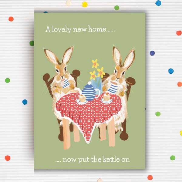 New home Card cute card for new home
