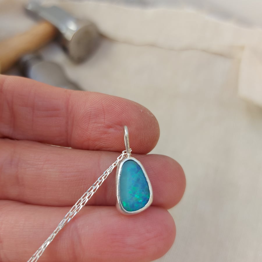 Opal doublet pendant