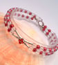 2 Strand Bracelet with a Silver Crystal Centre, Gift for Her, Colour Choice  - Image 5
