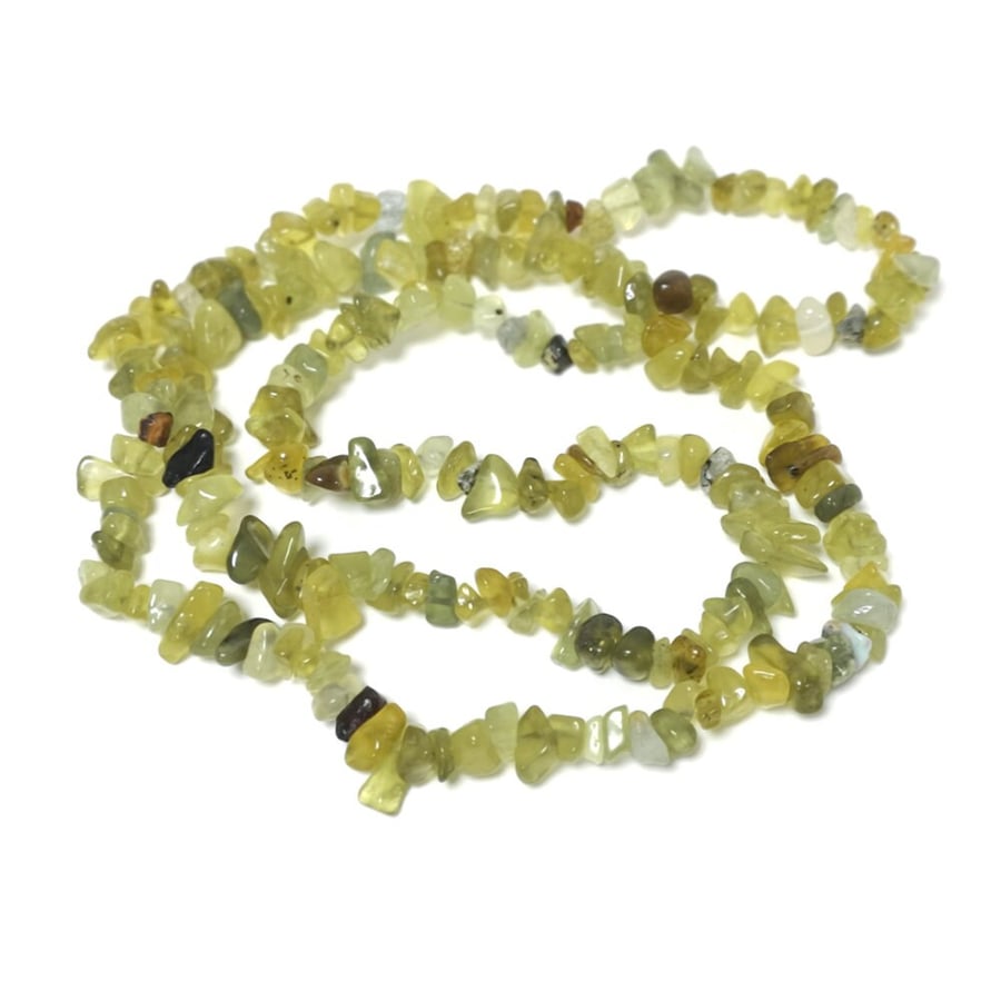 Serpentine Olive Green 5-8mm Smooth Chips, Grade A, Natural Authentic South Kore