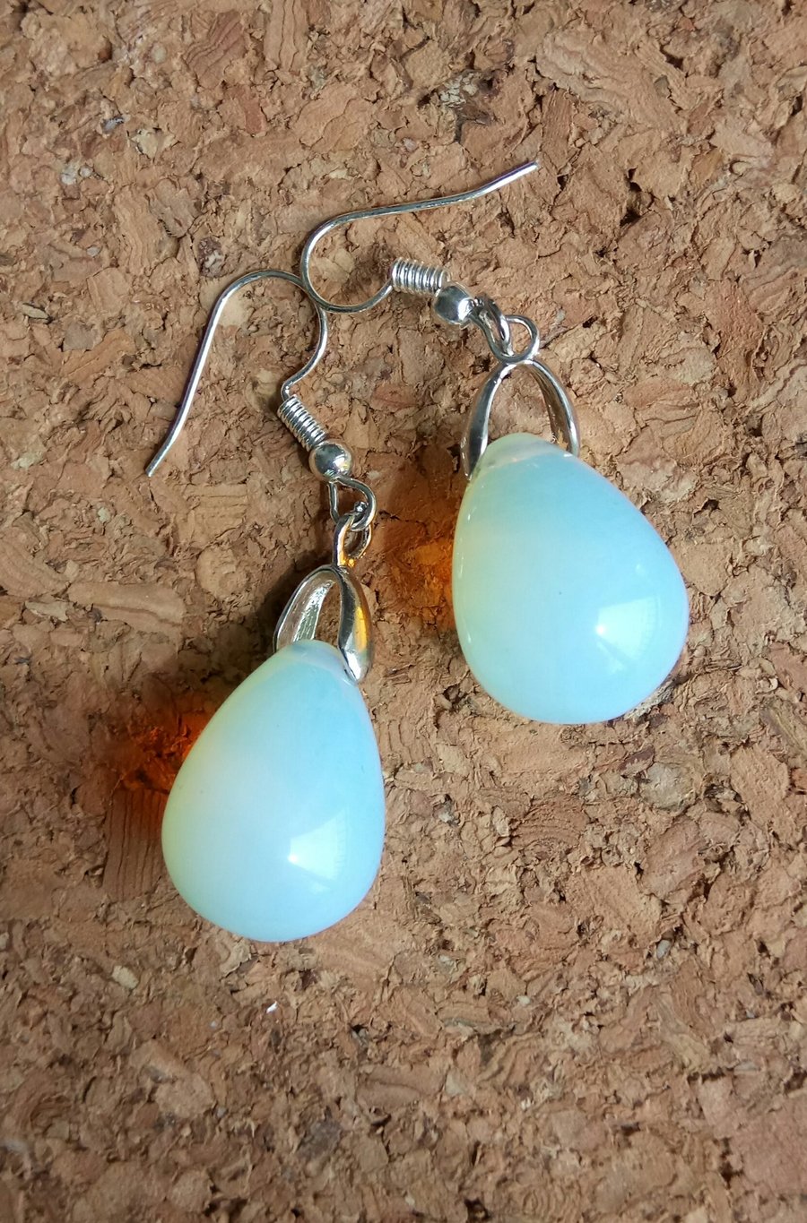 Beautiful Semi Precious Opal Stone Earrings