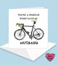 Bicycle birthday or valentines day card for your Husband - Image 1