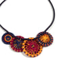 Textile Button Necklace - Image 4