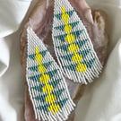 Handmade Beaded Fringe Earrings