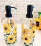 Soap or Lotion Bottle Hand Painted with Sunflowers  - Image 7