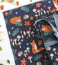 Gift Wrap Pack of 2 with tags, Hibernation with Autumn Fox and Toadstools - Image 4
