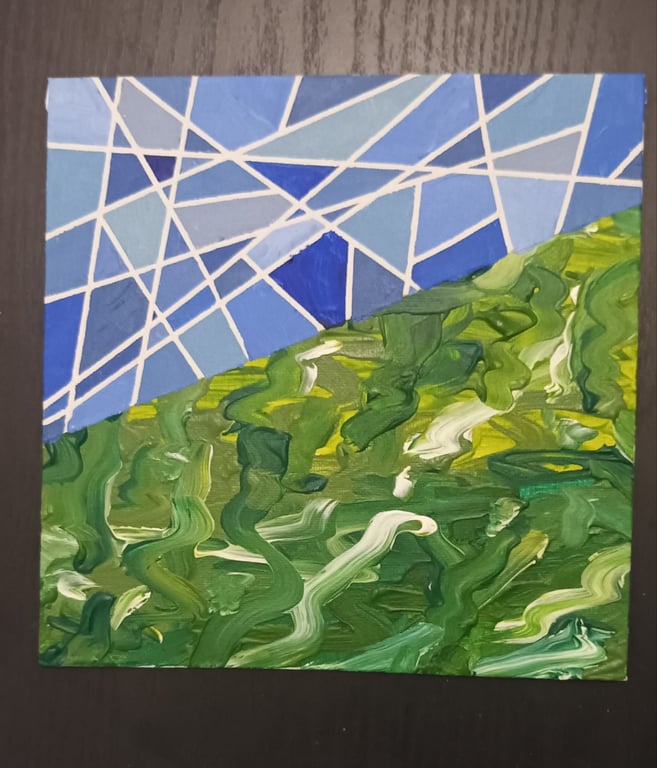 Storm's Coming abstract painting