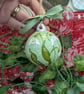 Snowdrop hand-painted ceramic Christmas bauble - Image 3