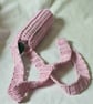 Crocheted bag for 500ml bottle - pink