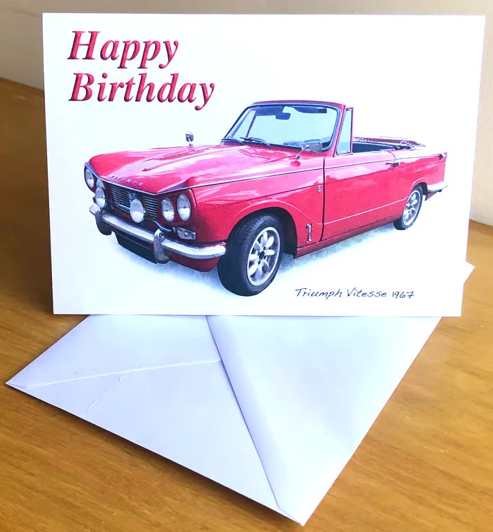 Triumph Vitesse 1967 - Birthday, Anniversary, Retirement or Plain Card