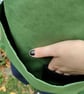 Gardening Apron with Harvest Pouch and Cross Back Straps. Green Canvas - Image 7