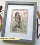 Buzzard original bird art, bird drawing, wall art - Image 5