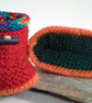 Gender Neutral Knitted Aran Baby's First Slippers with wool  9-12 months size - Image 3