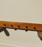 Mahogany and Brass Utensil or Key Rack - Image 1