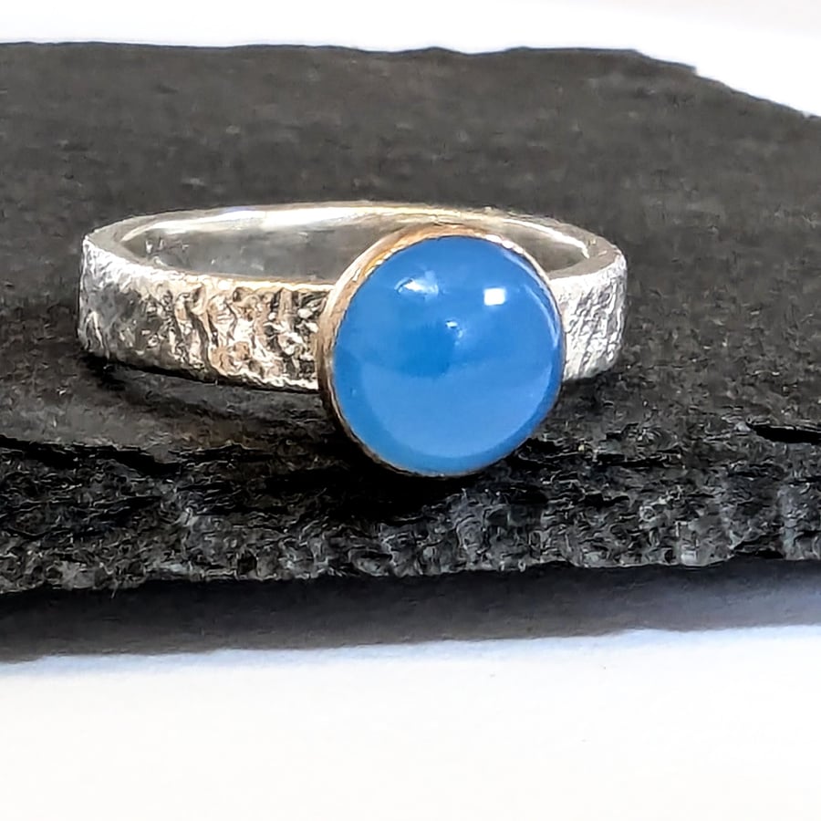 SILVER GOLD RING Sterling Silver & Gold Ring