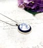 Glow in the Dark Moon Pendant Necklace Unique Celestial Jewellery