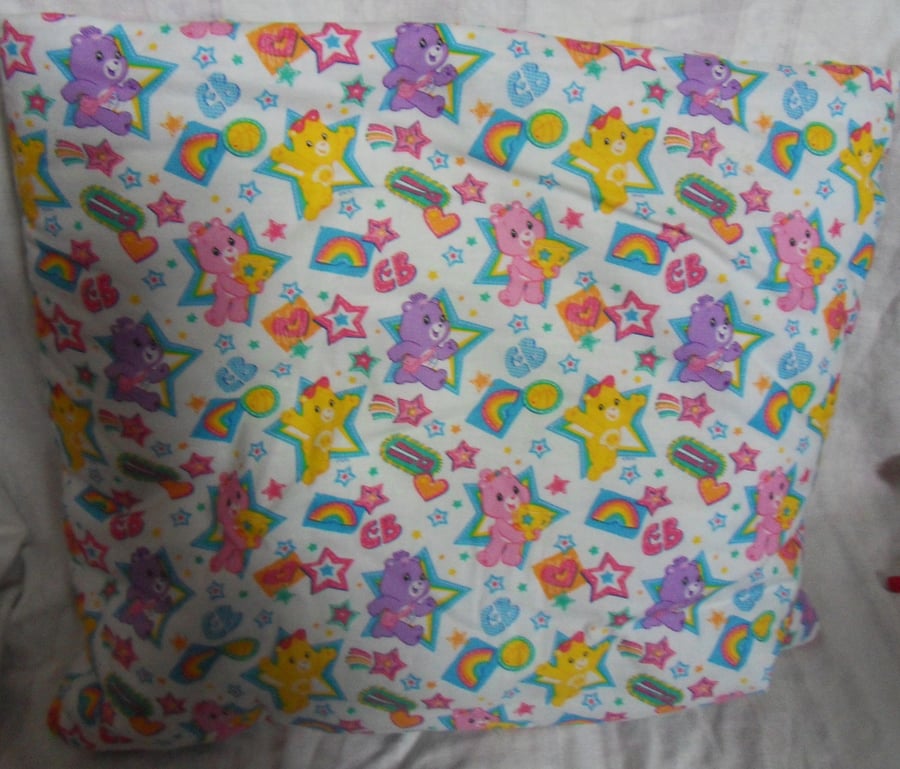 Carebears quillow. The quilt in a pillow.  62" x 46""