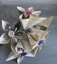 Recycled Paper Kusudama Flower Origami Kit: DIY Craft, 5 Flowers just need glue