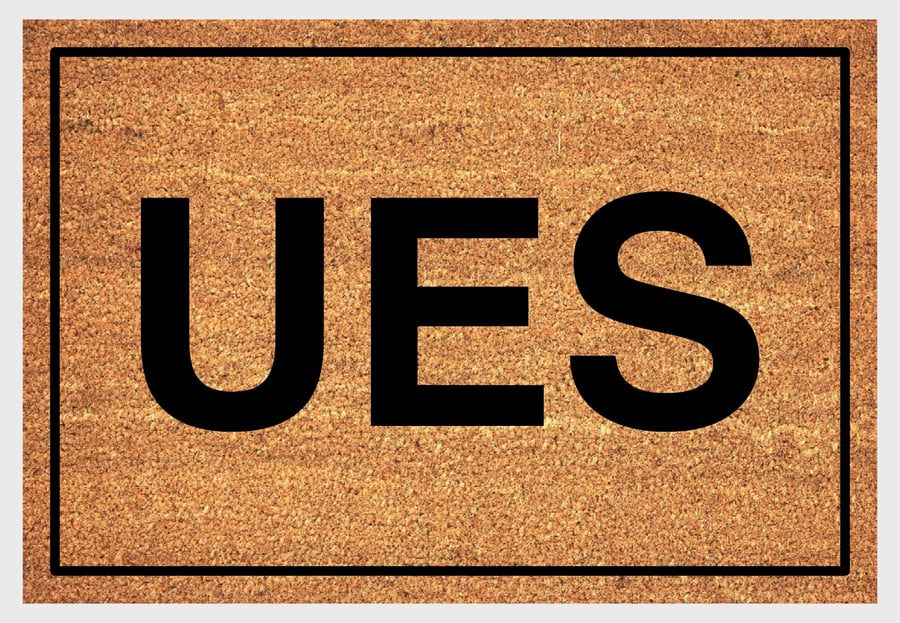 UES NYC - Upper East Side - Manhattan New York Doormat - Welcome Mat - 3 Sizes