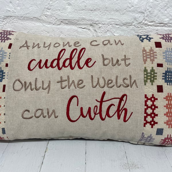Welsh Blanket Quote- Saying Cushion