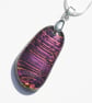 Purple and Gold Dichroic Glass Pendant - 1255 - Image 2