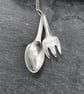 Upcycled sugar tongs pendant - Image 4