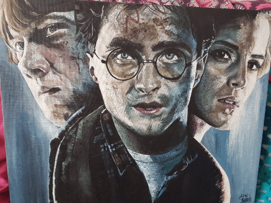 Harry Potter Acrylic Painting - Folksy