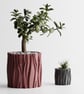 Wavy Plant Pot Modern 3D Printed Planter Minimalist Indoor Planter Home Decor