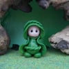Tiny Gnome 'Marcus' 1.5" OOAK Sculpt by Ann Galvin