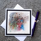 Handpainted Blank Card Of  Hedgerow Seedheads