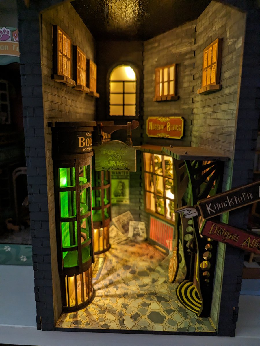 Knockturn Alley H Potter themed Book nook book nook kit.
