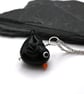 glass blackbird pendant necklace - Image 3