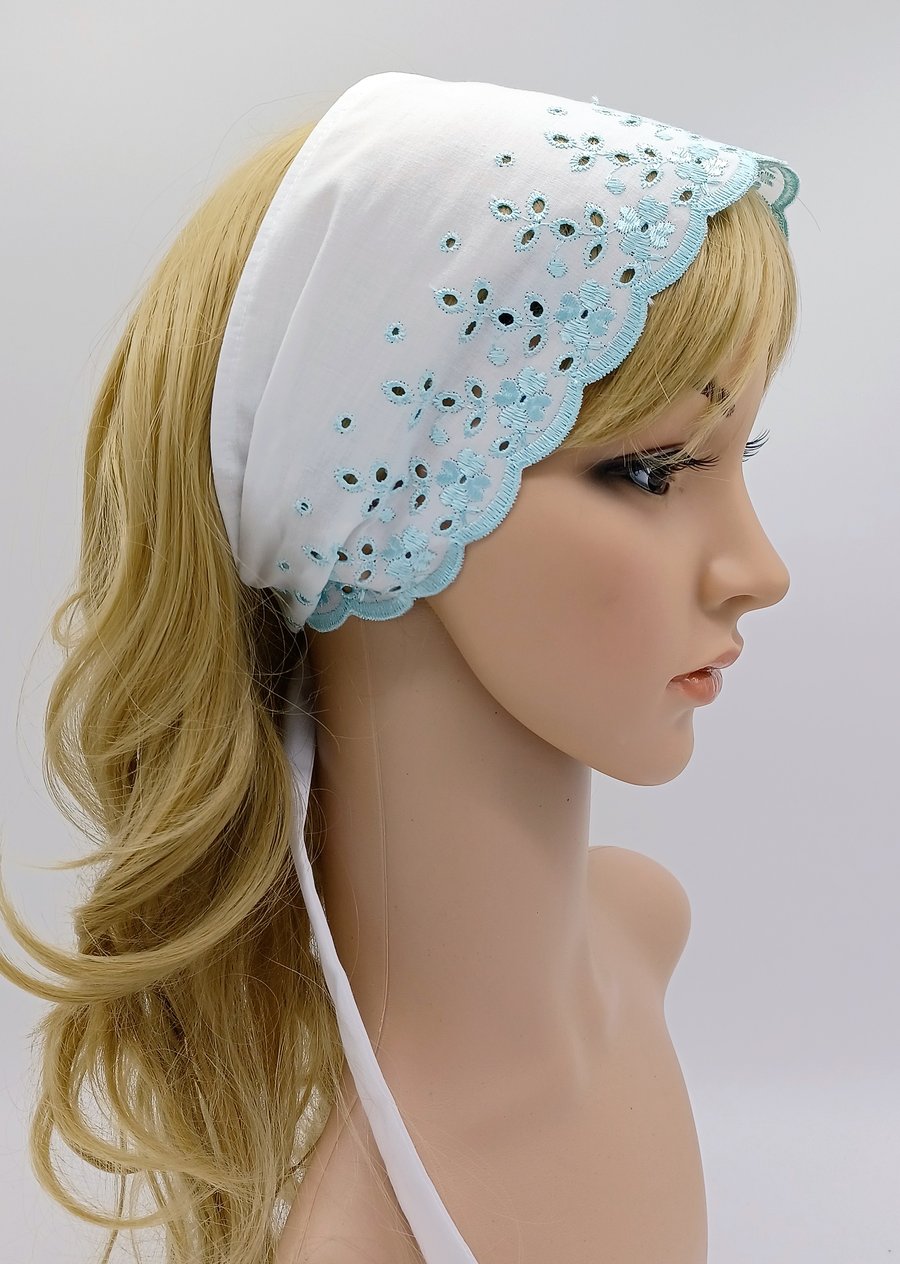 Embroidered hot sale head scarf