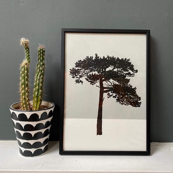 Lewes Pine no.74, Original Artwork, A4 size, neutral colours