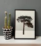 Lewes Pine no.74, Original Artwork, A4 size, neutral colours