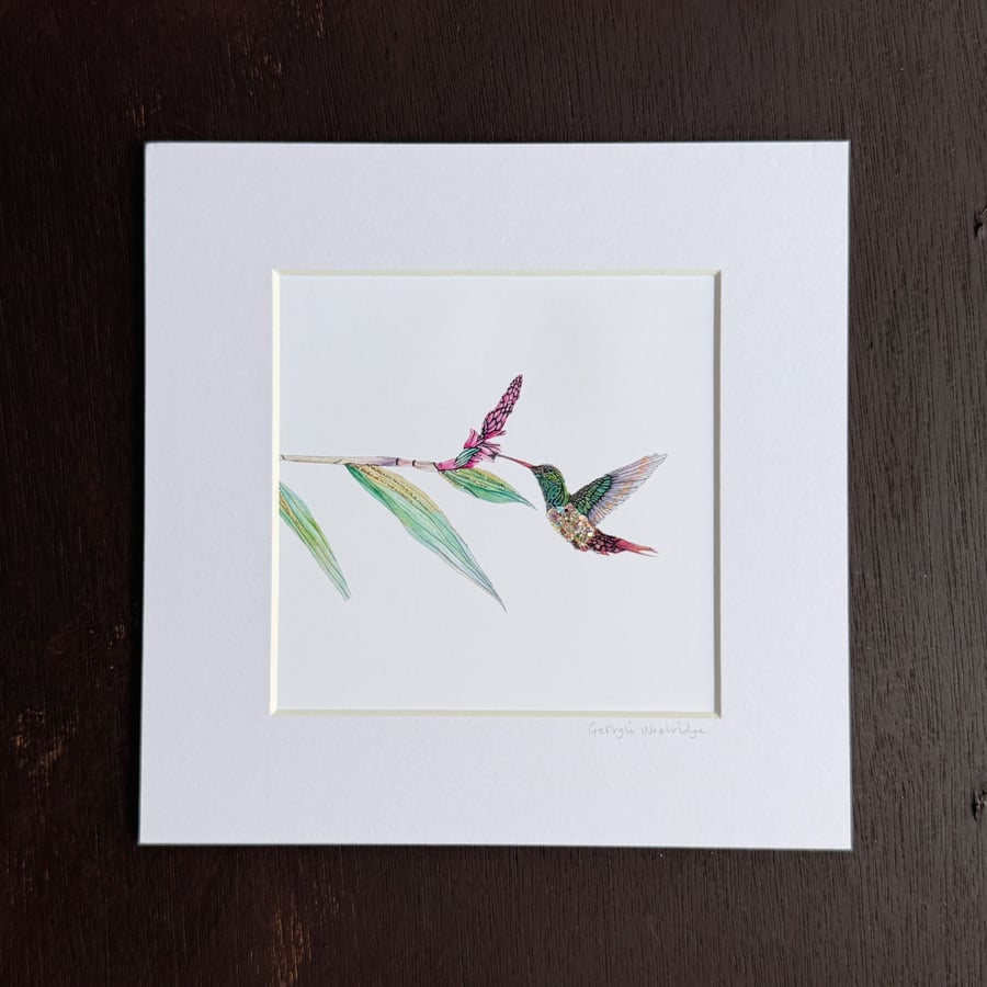 'Jewel' 8" x 8" Mounted Print