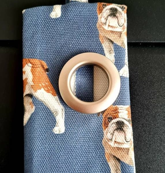 British Bulldog fabric dog poo holderpouch
