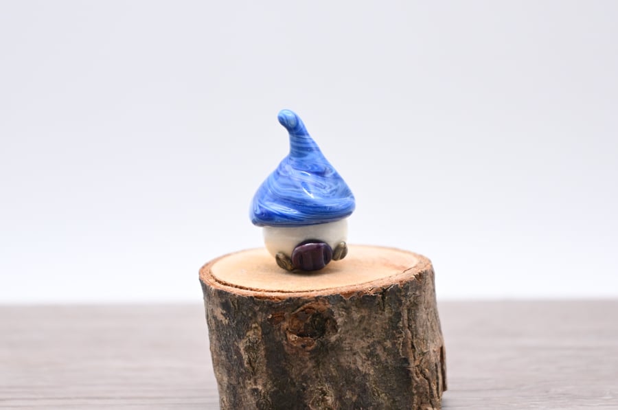 small glass toadstool fairy house gift