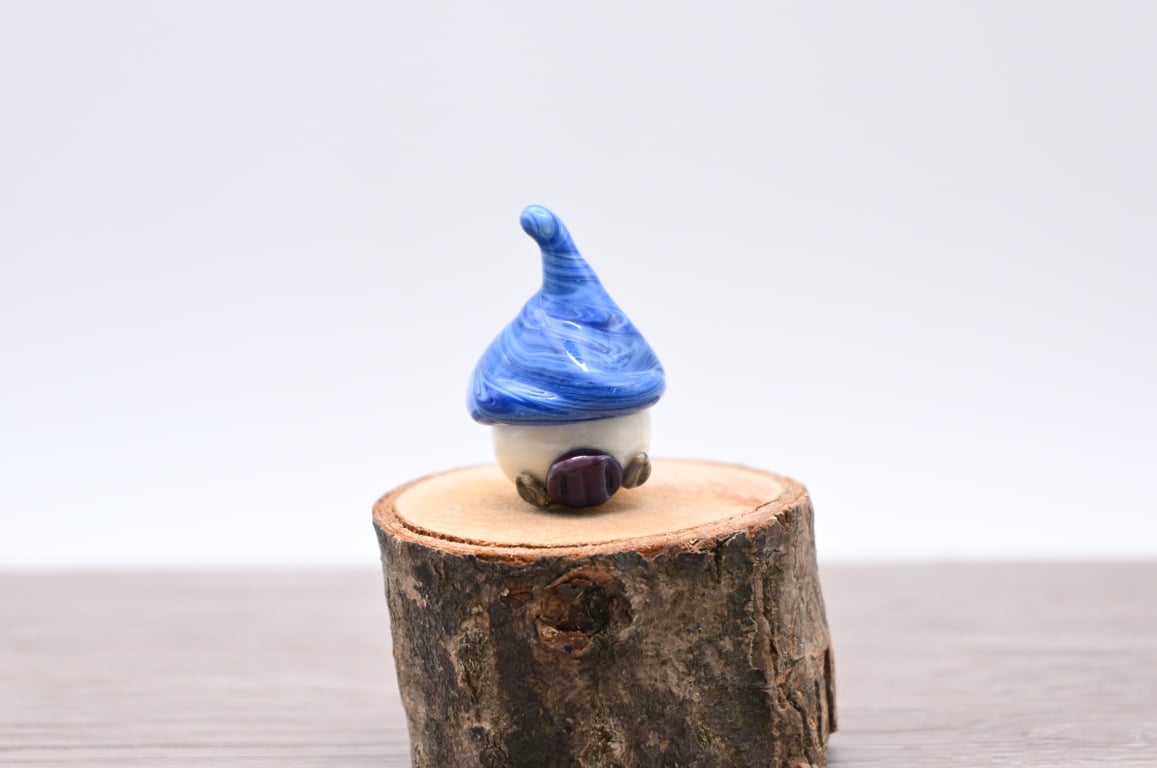 small glass toadstool fairy house gift