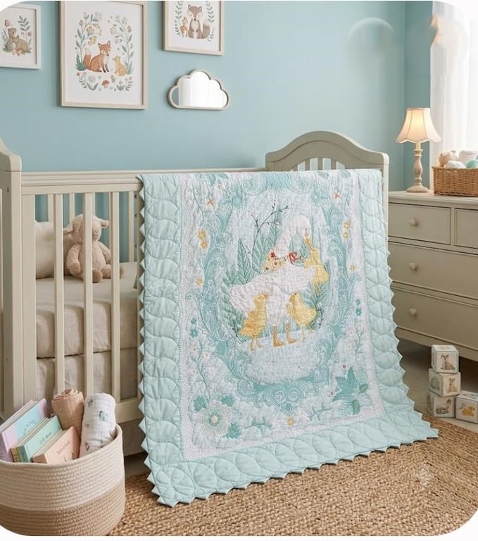 Mothergoose Quilt Hand Quilting