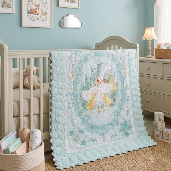 Mothergoose Quilt Hand Quilting