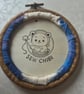 Whale in the sky - small embroidered hoop - Image 3
